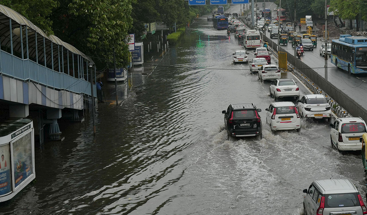 Heavy rain disrupts life in Delhi; IMD issues red alert