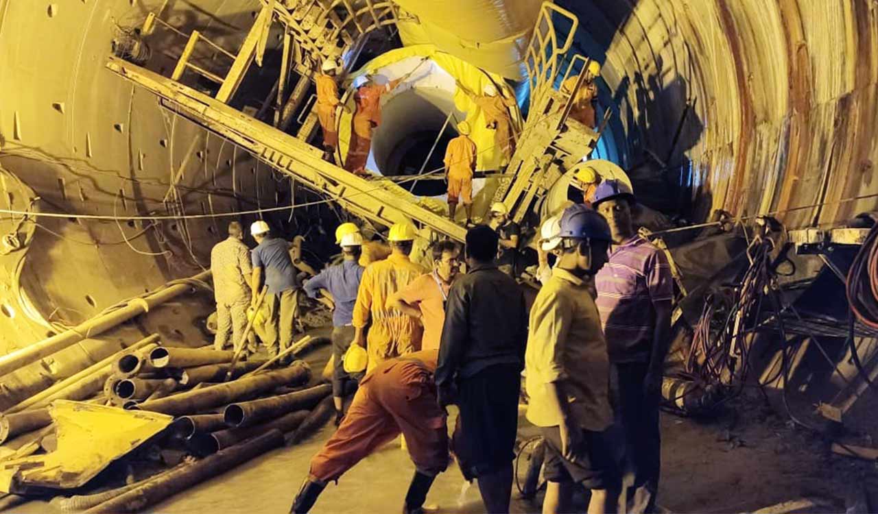 Rescue operations at SLBC Tunnel Project called off; Fate of six workers still unclear