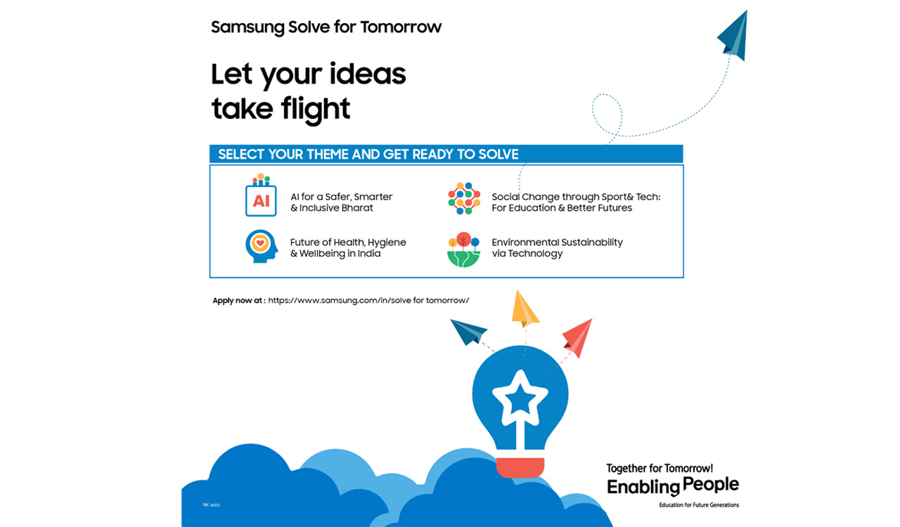 Samsung launches ‘Solve for Tomorrow 2025’ initiative: Empowering India’s young innovators with Rs 1 cr in grants