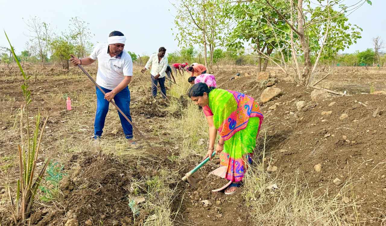 Model village Sarpanch, husband turn daily wagers in Adilabad due to bills kept pending by Telangana govt