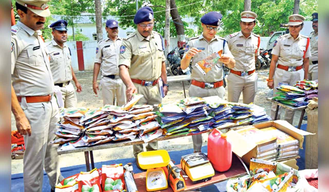 Telangana: Khammam police crack down on fake seeds racket; nine arrested