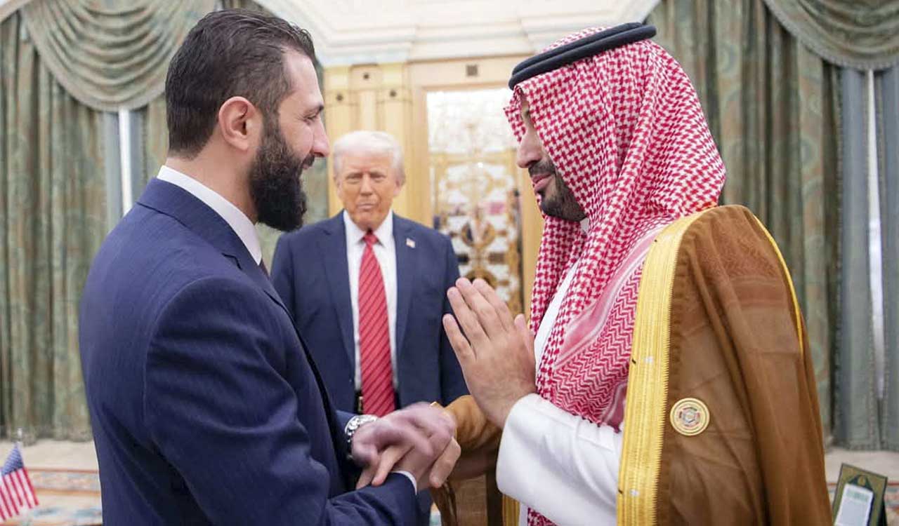 Trump meets Syria’s President during his Mideast tour