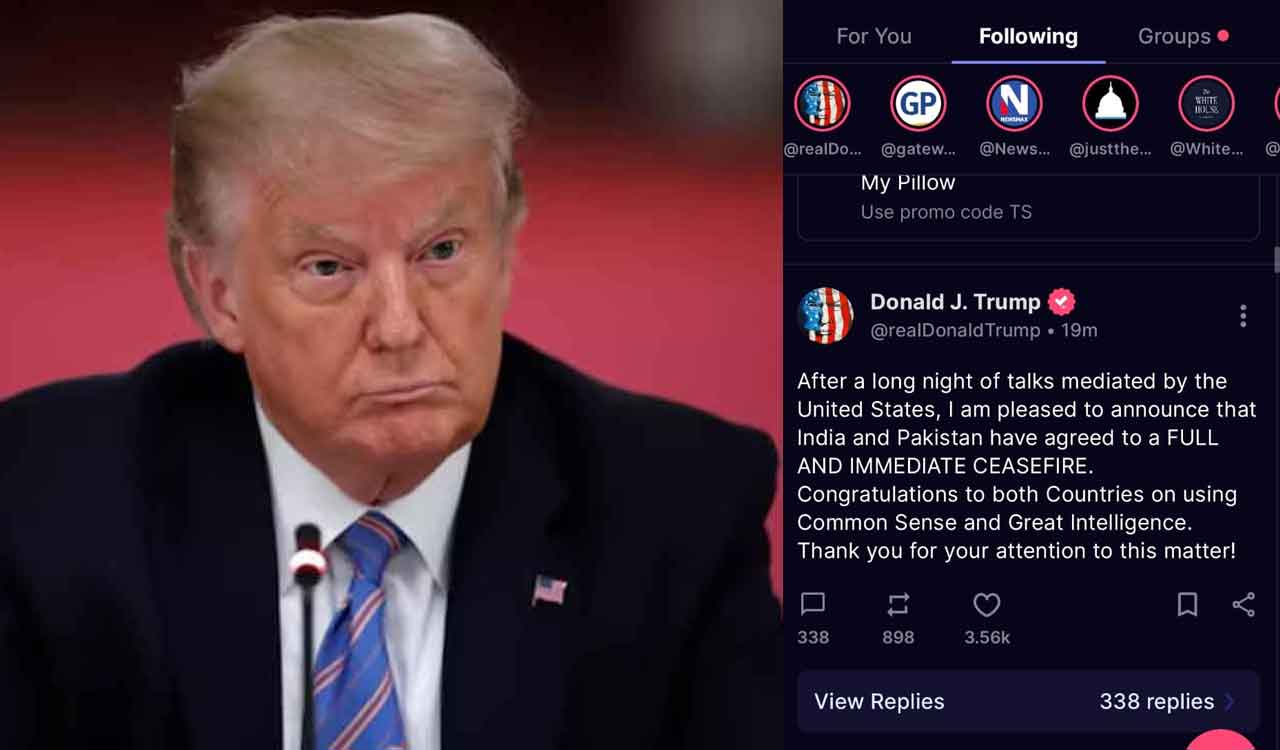 Trump claims India, Pak agree on ceasefire; both countries confirm