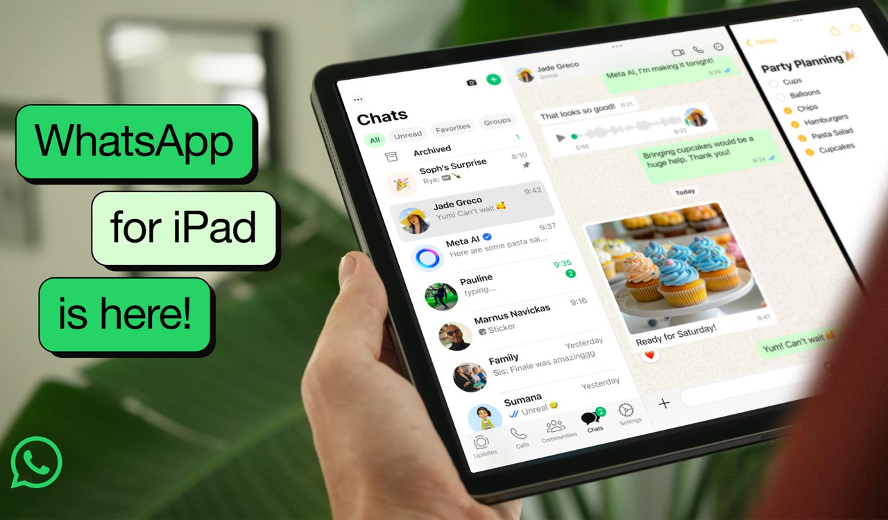WhatsApp officially launches on iPad with full feature support, multitasking, and privacy controls