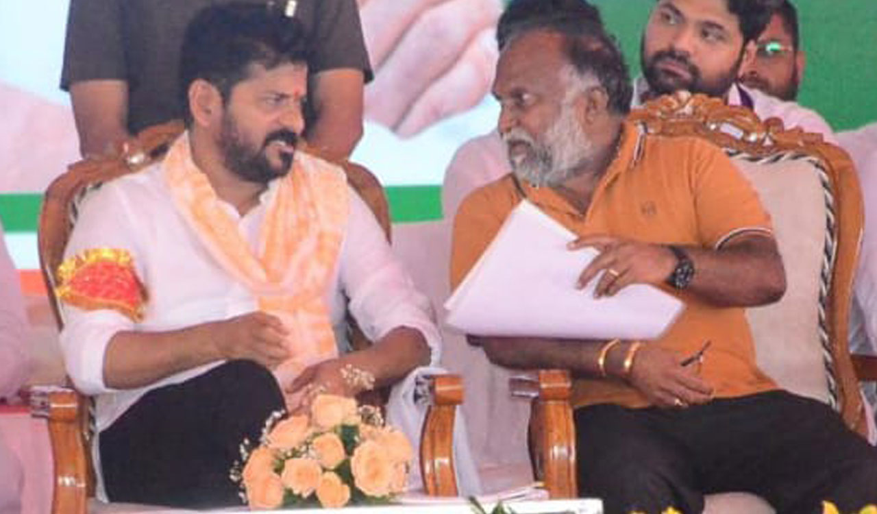 Revanth hands Indiramma houses distribution to NIMZ displaced to Jagga Reddy, who holds no position in govt