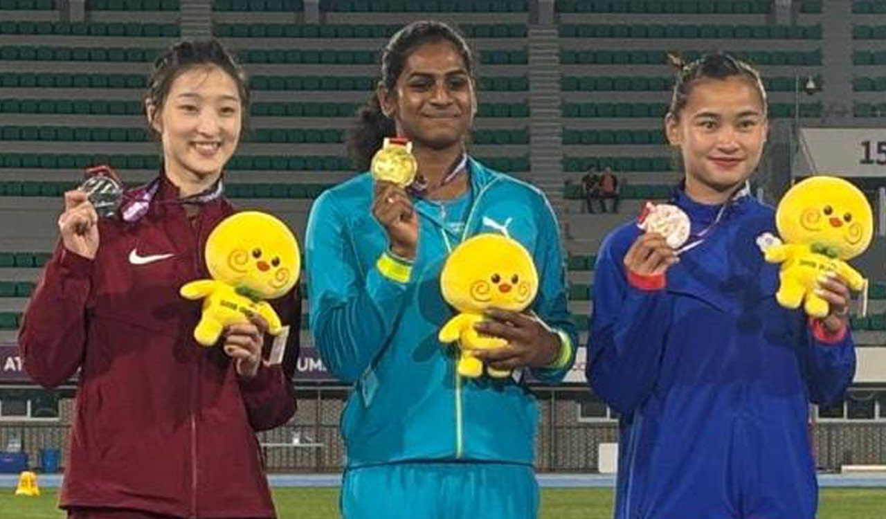 Agasara Nandini Makes History: Gold for Telangana Gurukul Girl at Asian Athletics 2025 4 Asian Athletics: Telangana's Nandini wins historic heptathlon gold-Telangana Today