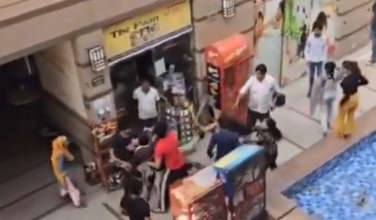 Watch: Faridabad spa fracas: Drunken men assault female staff, camera records incident
