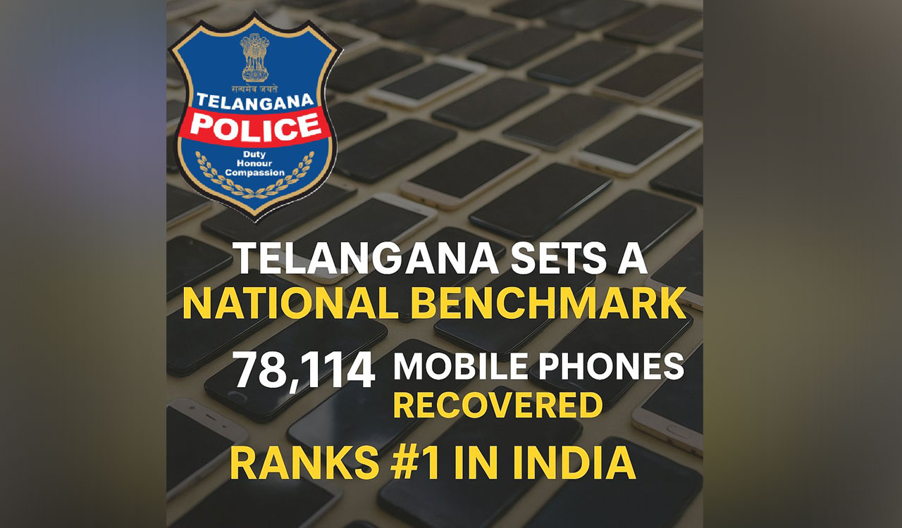 Telangana police ranks first in tracing stolen, missing mobile phones