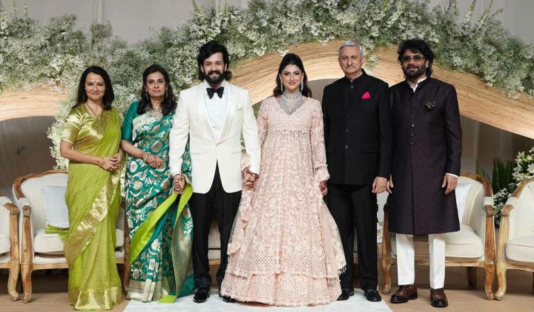 entertainment akhil akkineni zainab ravdjee host grand star studded reception