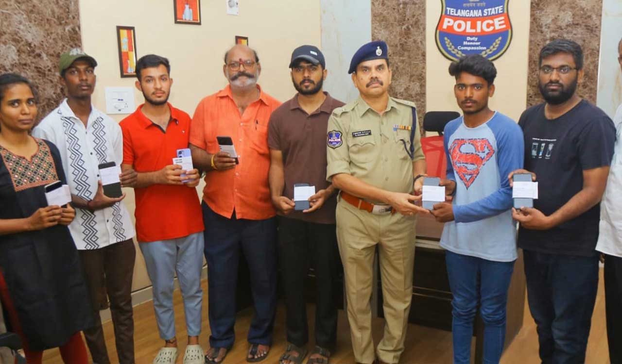 13 lost mobile phones worth Rs 4 lakh recovered via CEIR portal in Khammam