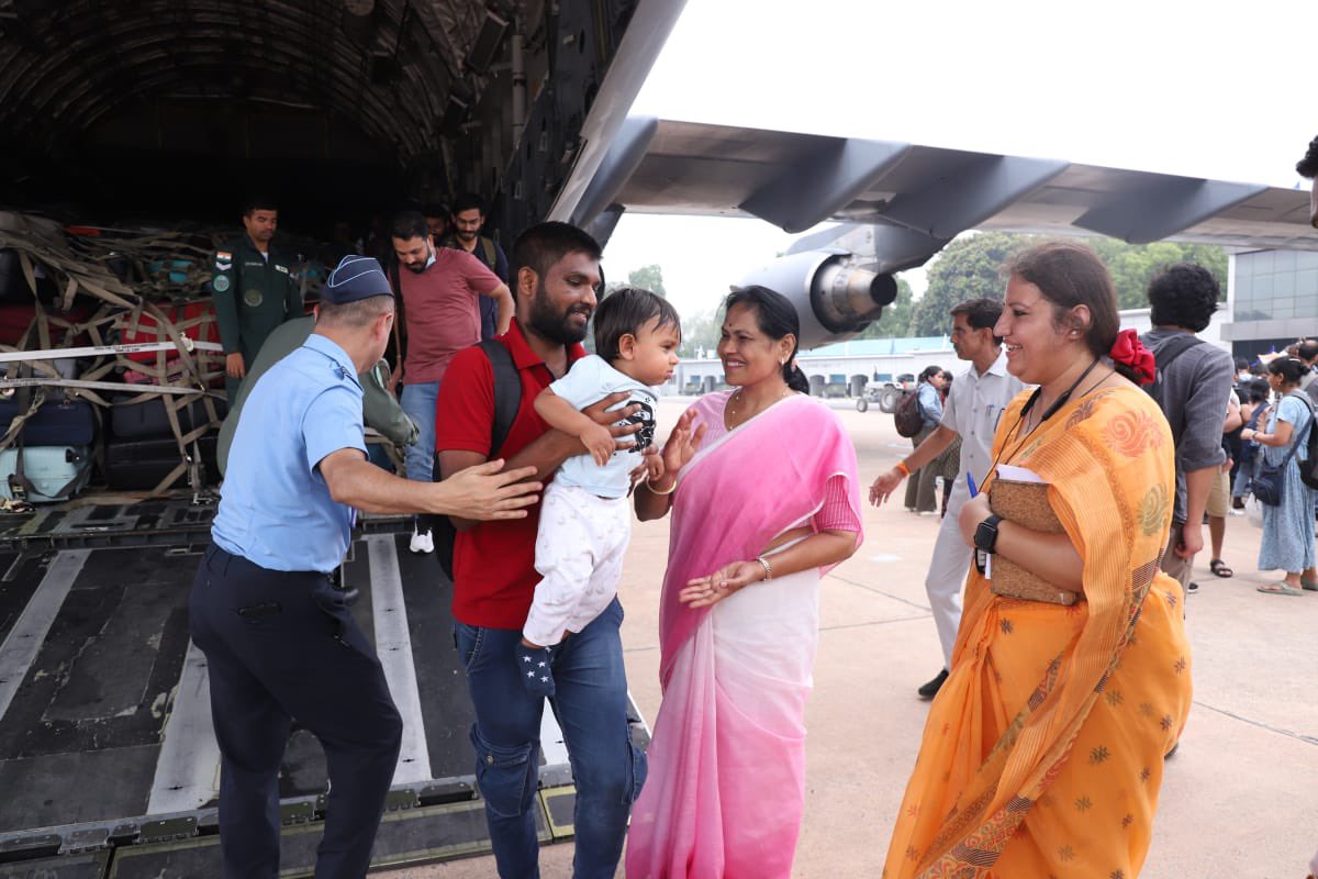 IAF airlifts 224 more Indians from Israel, Operation Sindhu toll rises to 818