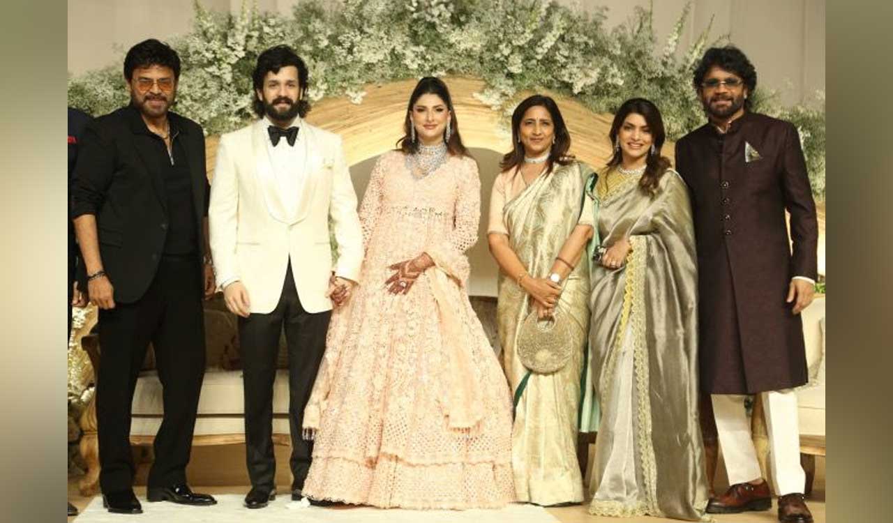 Akhil Akkineni, Zainab Ravdjee host grand star-studded reception