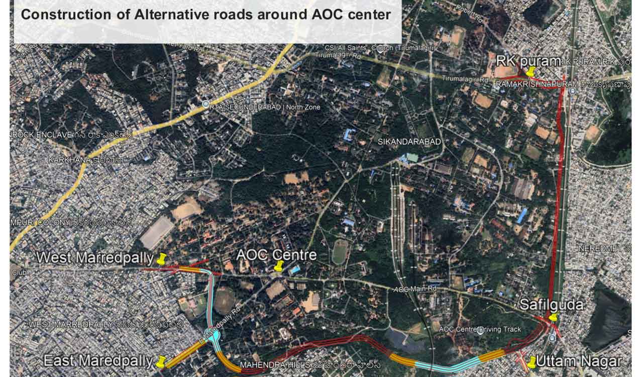 SCB alternative roads: Two roads near AOC Circle in Secunderabad Cantonment fast-tracked