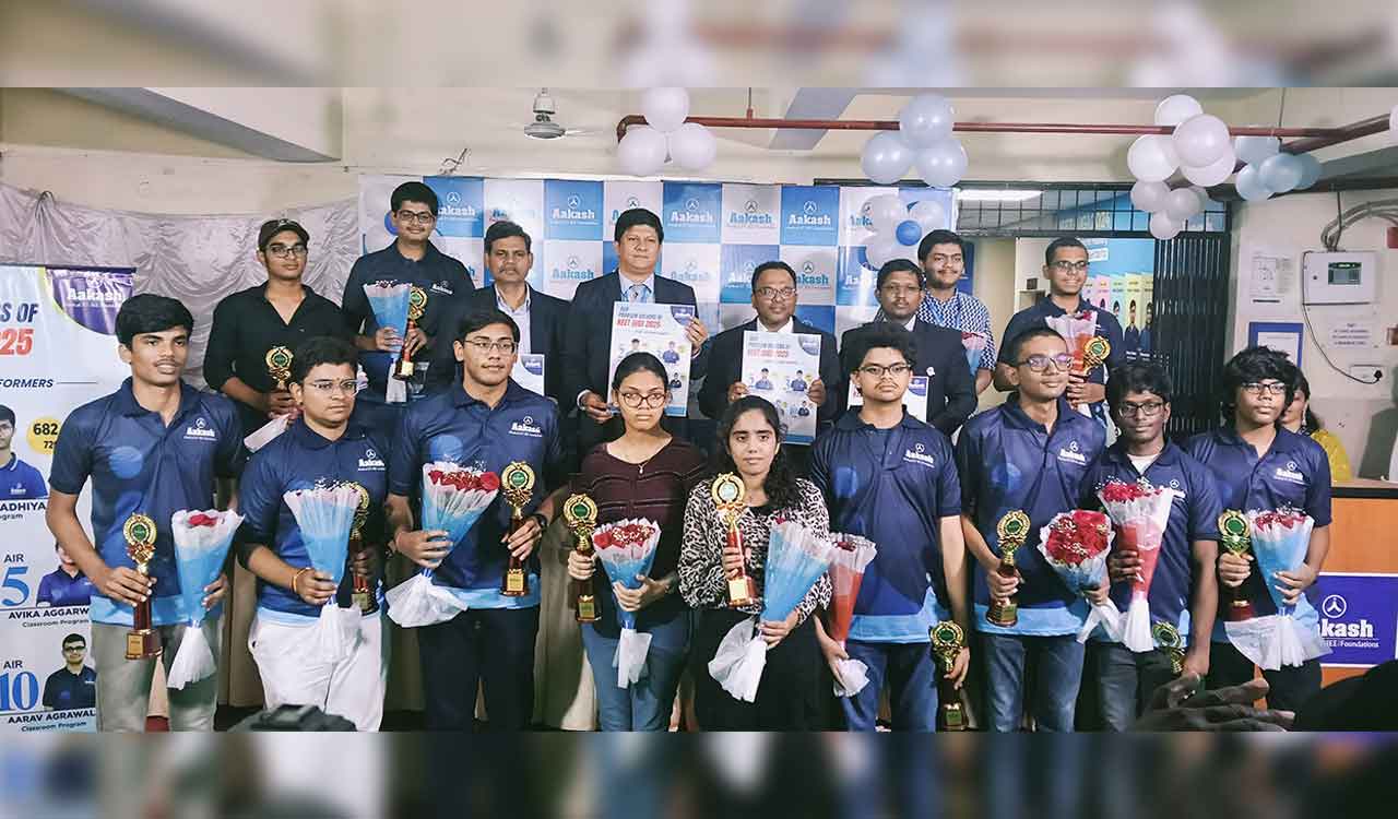 15 Hyderabad students from Aakash Educational Services Limited among NEET UG 2025 top scorers