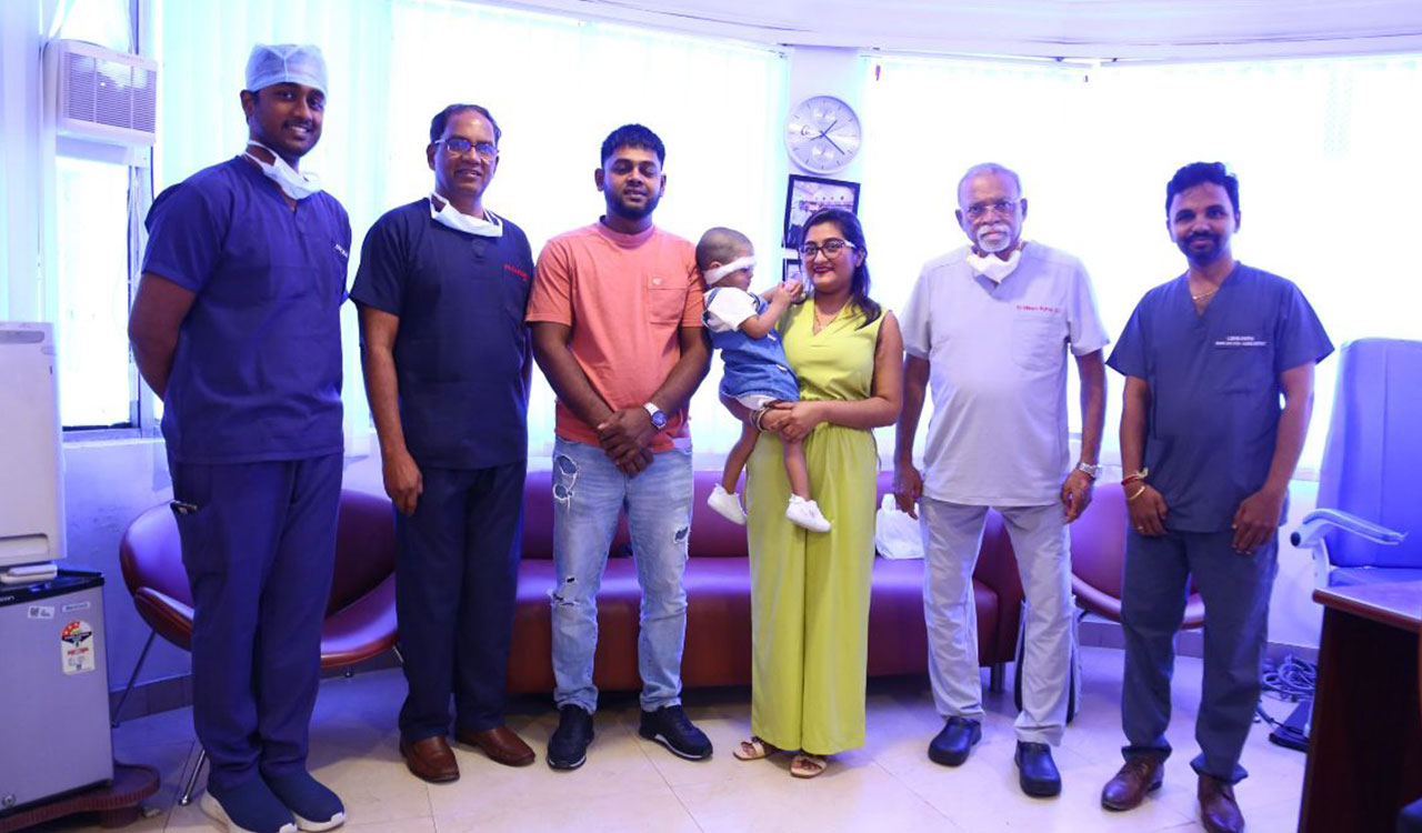 Guyanese baby receives cochlear implant in Hyderabad