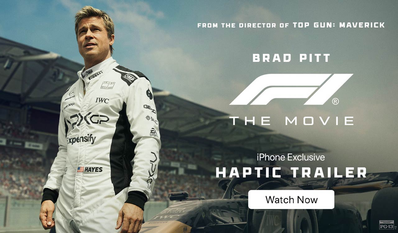 Apple debuts world’s first haptic movie trailer for Brad Pitt’s F1 film