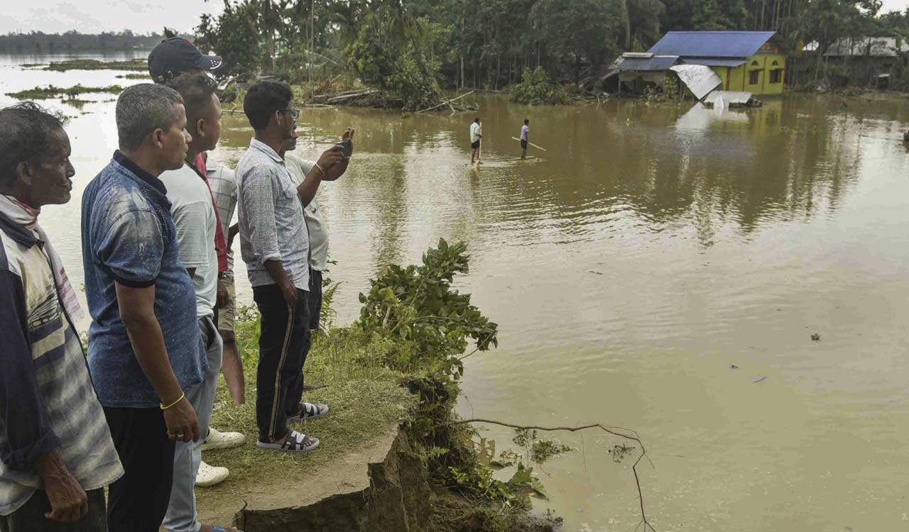 Flood situation in Assam grim as 10 major rivers are flowing above danger level