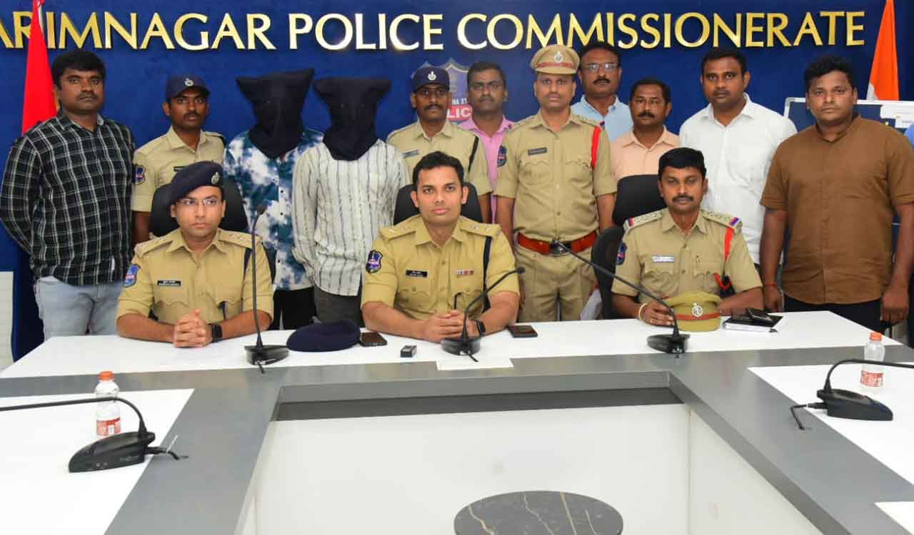 Two arrested in Karimnagar burglary case; 25 tolas of gold, silver seized