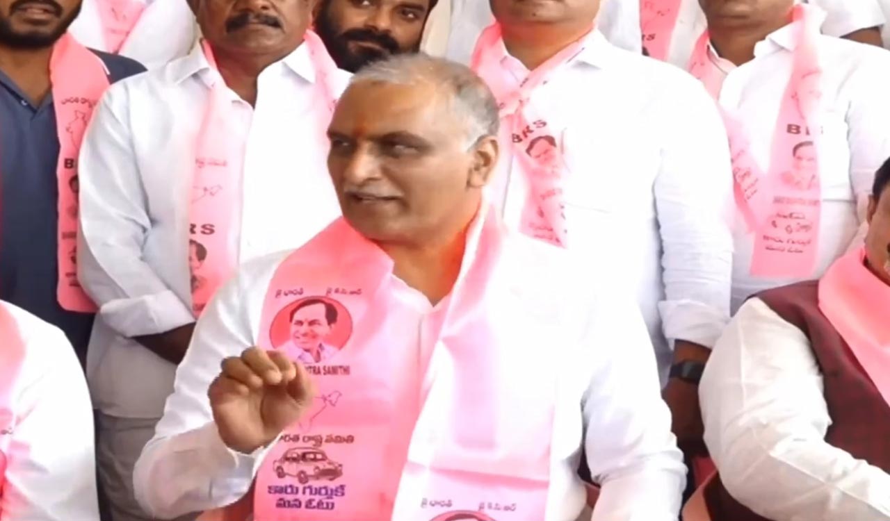 Congress Minister Tummala also party to decision in favour of Medigadda barrage: Harish Rao