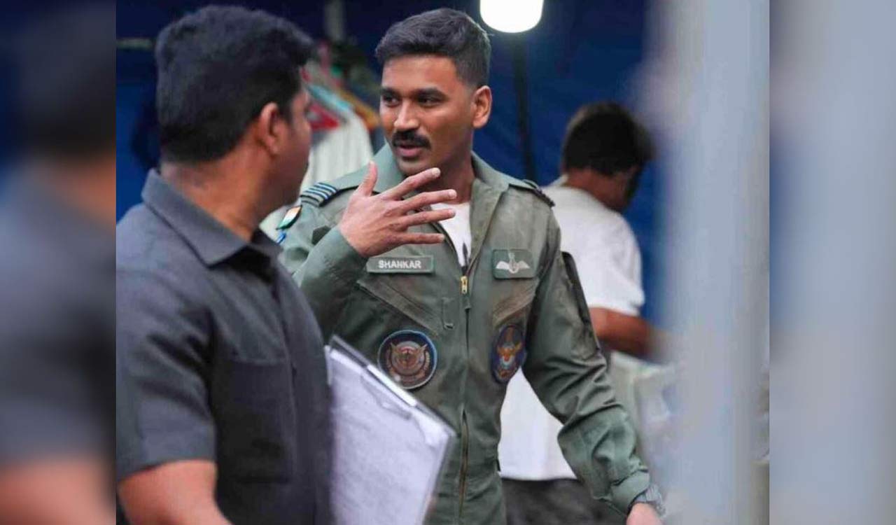 From “Tere Ishk Mein” location: Dhanush sets the internet on fire with his Air Force officer look