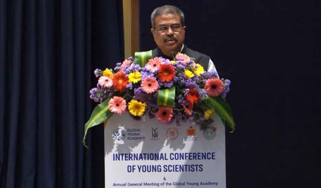 Science collaborations key to global solidarity, says Dharmendra Pradhan at IIT Hyderabad
