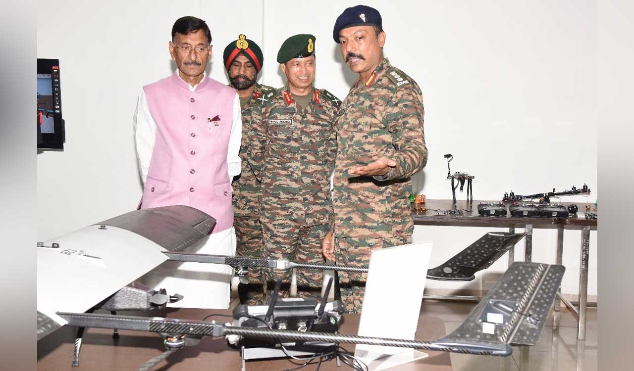 Union Minister visits Military College of Electronics and Mechanical Engineering (MCEME), Secunderabad