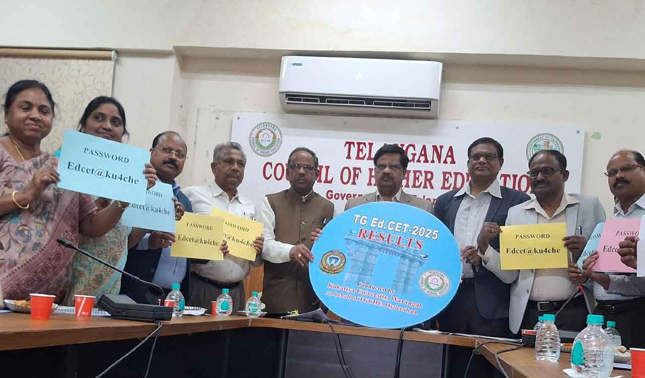 Hyderabad’s Ganapathi tops Telangana EdCET 2025