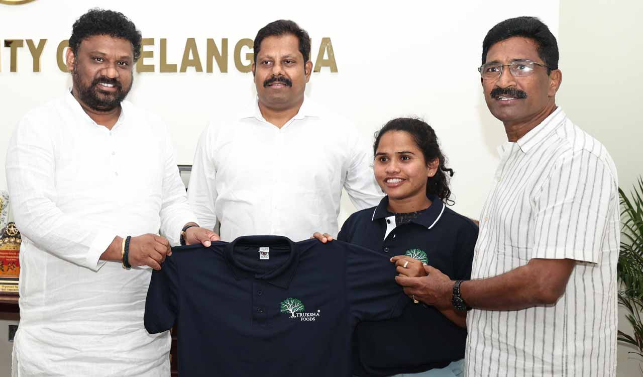 Financial help to Telangana athlete Navya