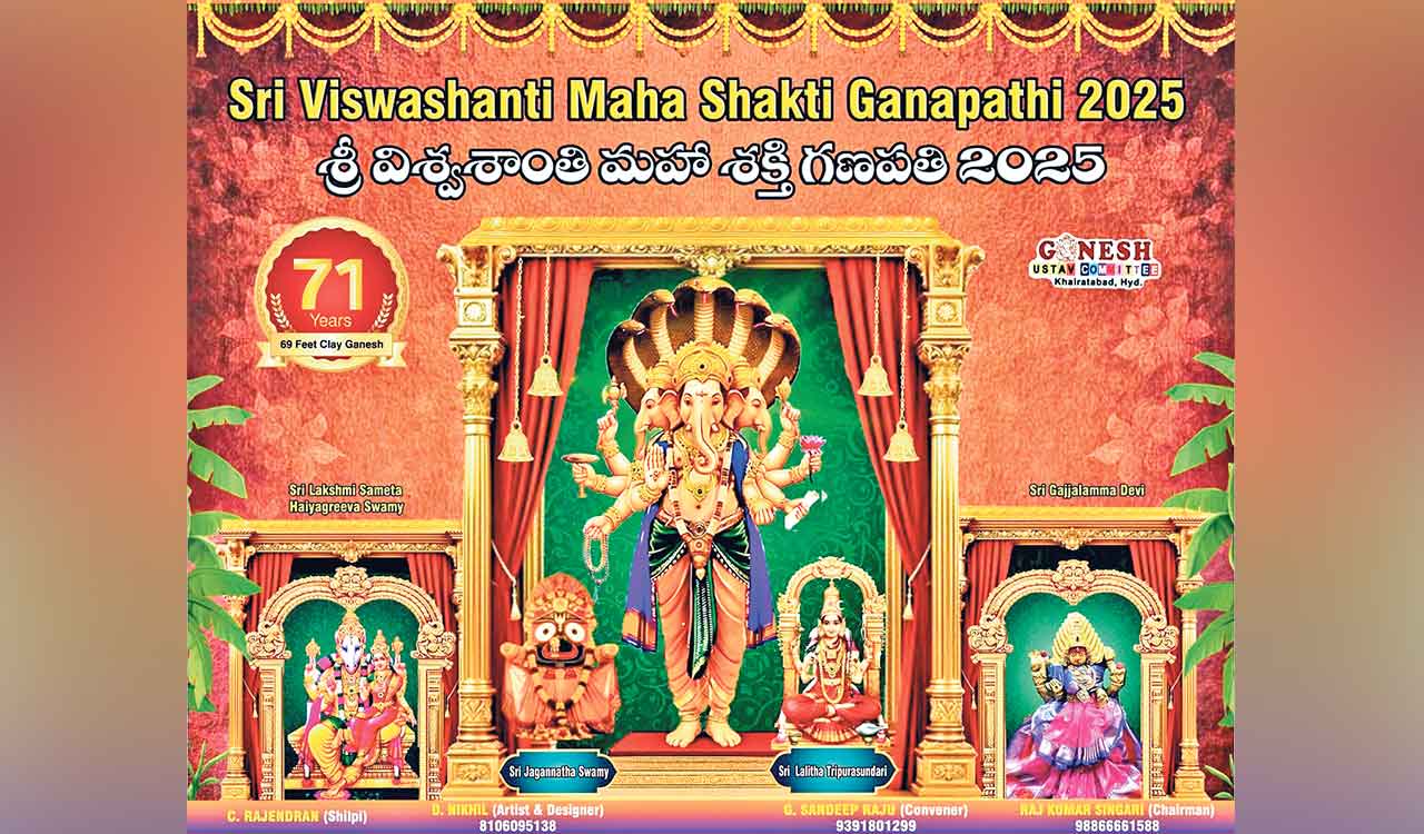A shorter eco-friendly Ganesh idol to bless devotees this year at Khairatabad