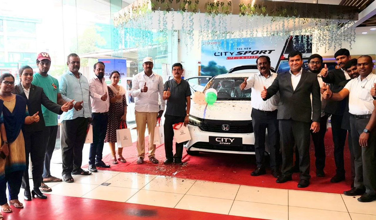 Green Honda launches Honda City Sports edition at Nagole branch