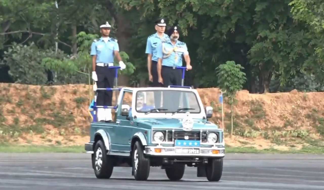 IAF Chief AP Singh reviews Combined Graduation Parade in Hyderabad