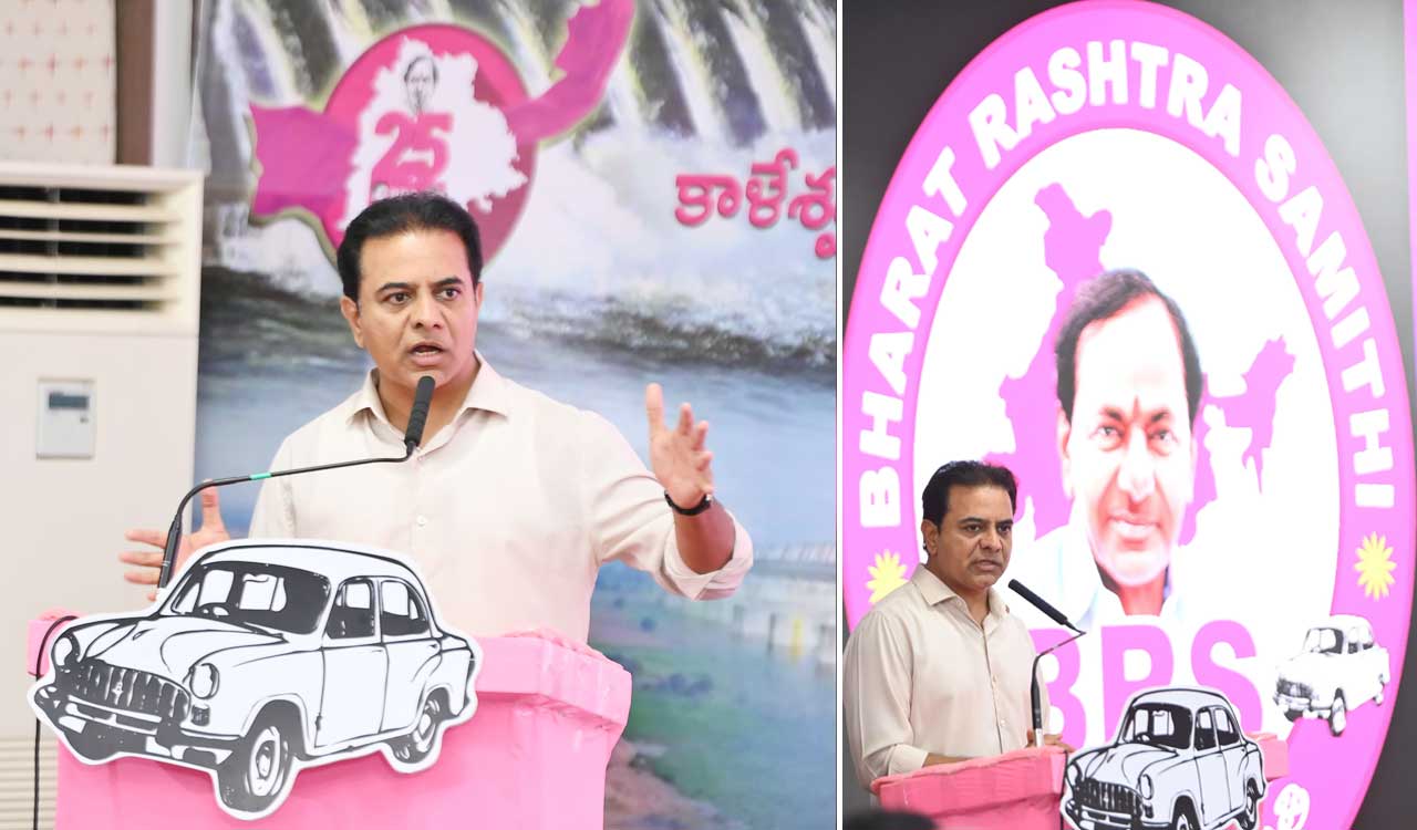 KTR slams Congress-BJP nexus for undermining Kaleshwaram project, vows to expose anti-farmer agenda