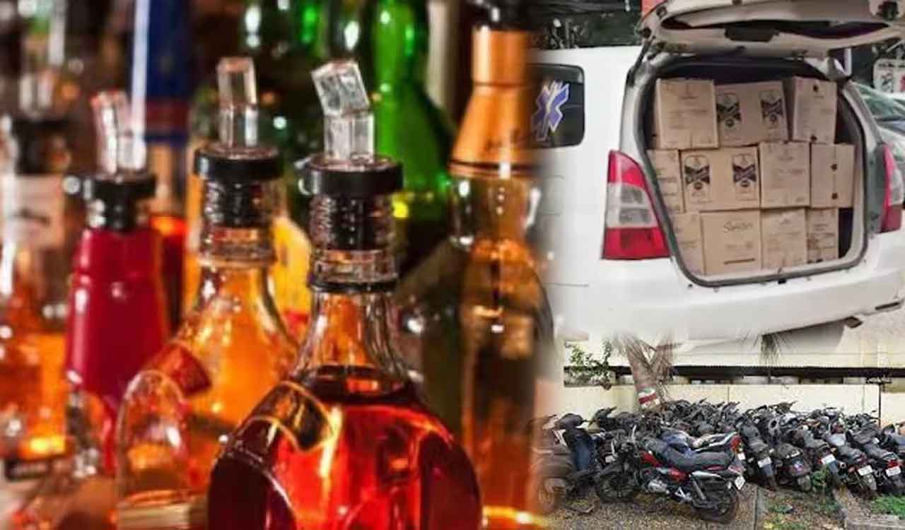 Community Connect programme at Gandhi Nagar, illegal liquor, vehicles seized
