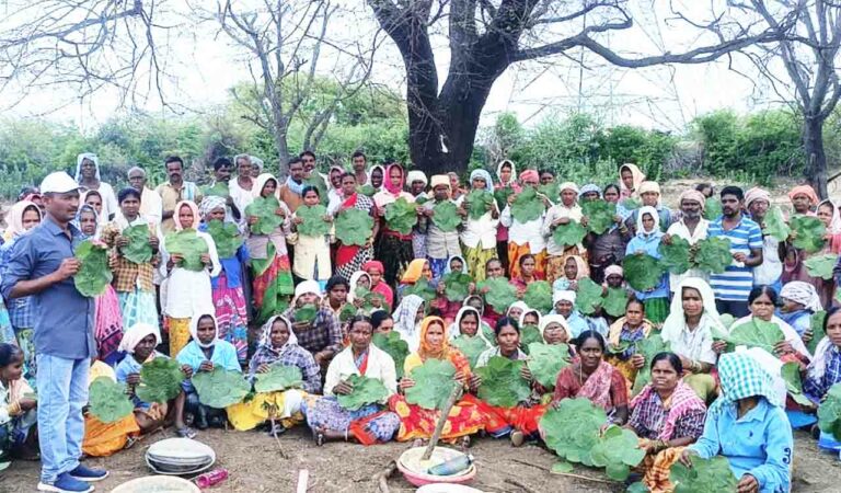 Siddipet women craft leaf plates to promote biodegradable alternatives ahead of World Environment Day