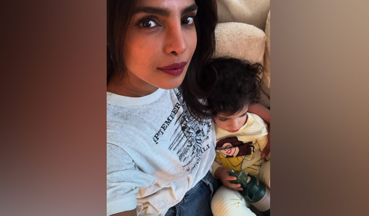 Priyanka Chopra’s daughter Malti Marie adorably does makeup, paints her tiny nails