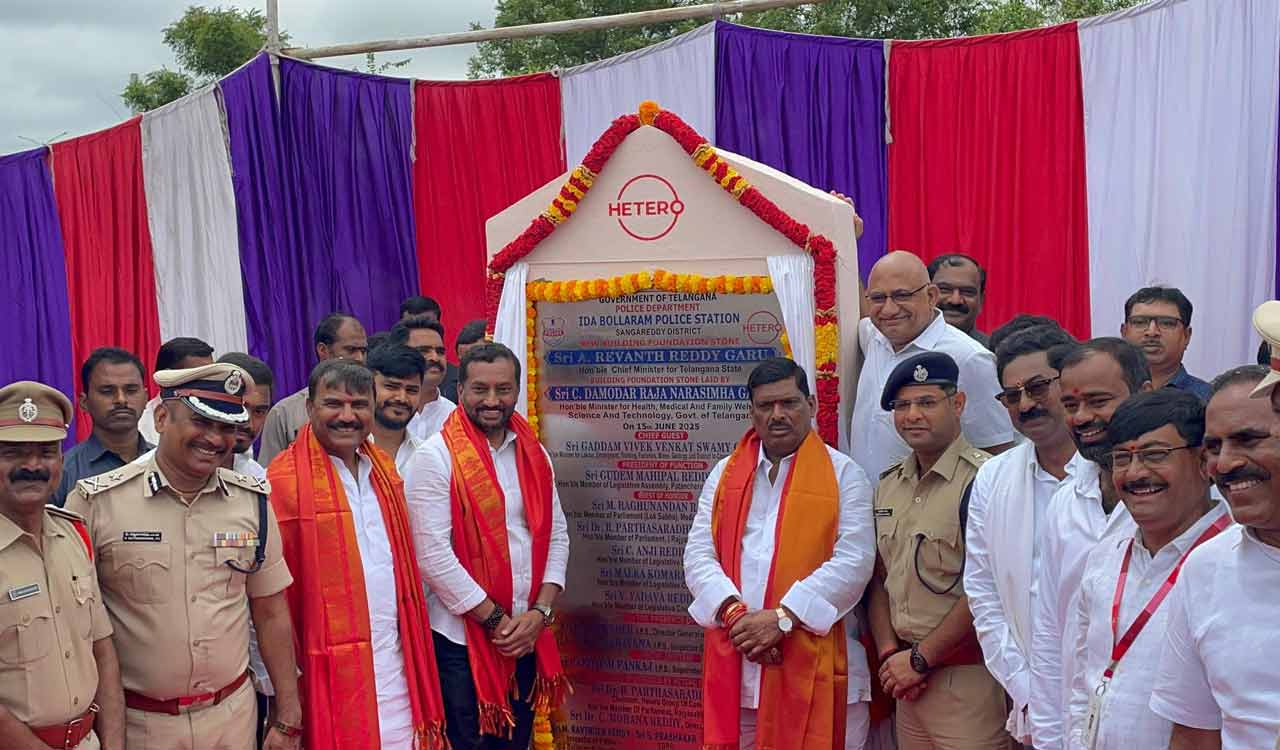 Hetero Pharmaceuticals to build new police station building in Bollaram