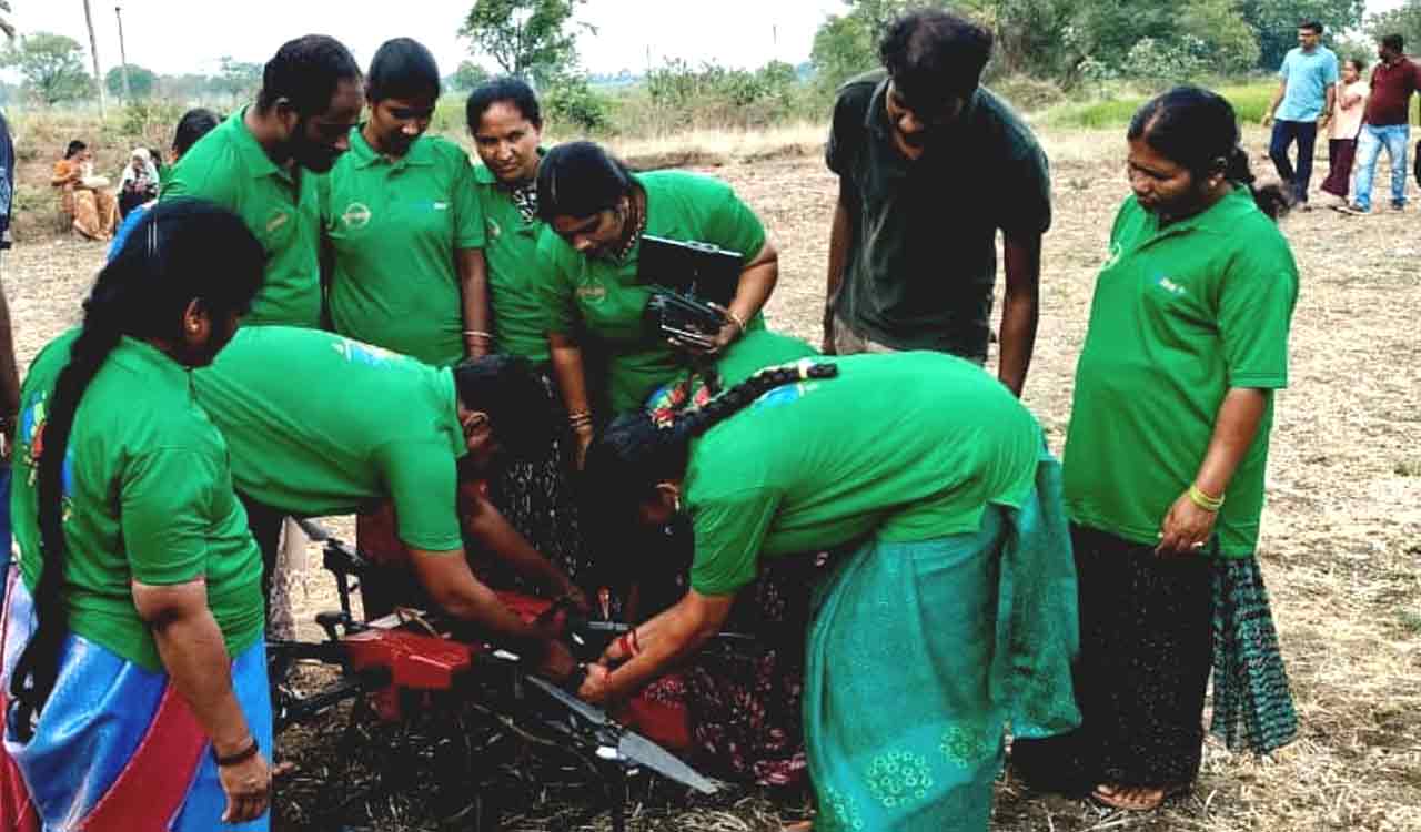 Sangareddy: Drone training set to help generate good income to SHG women