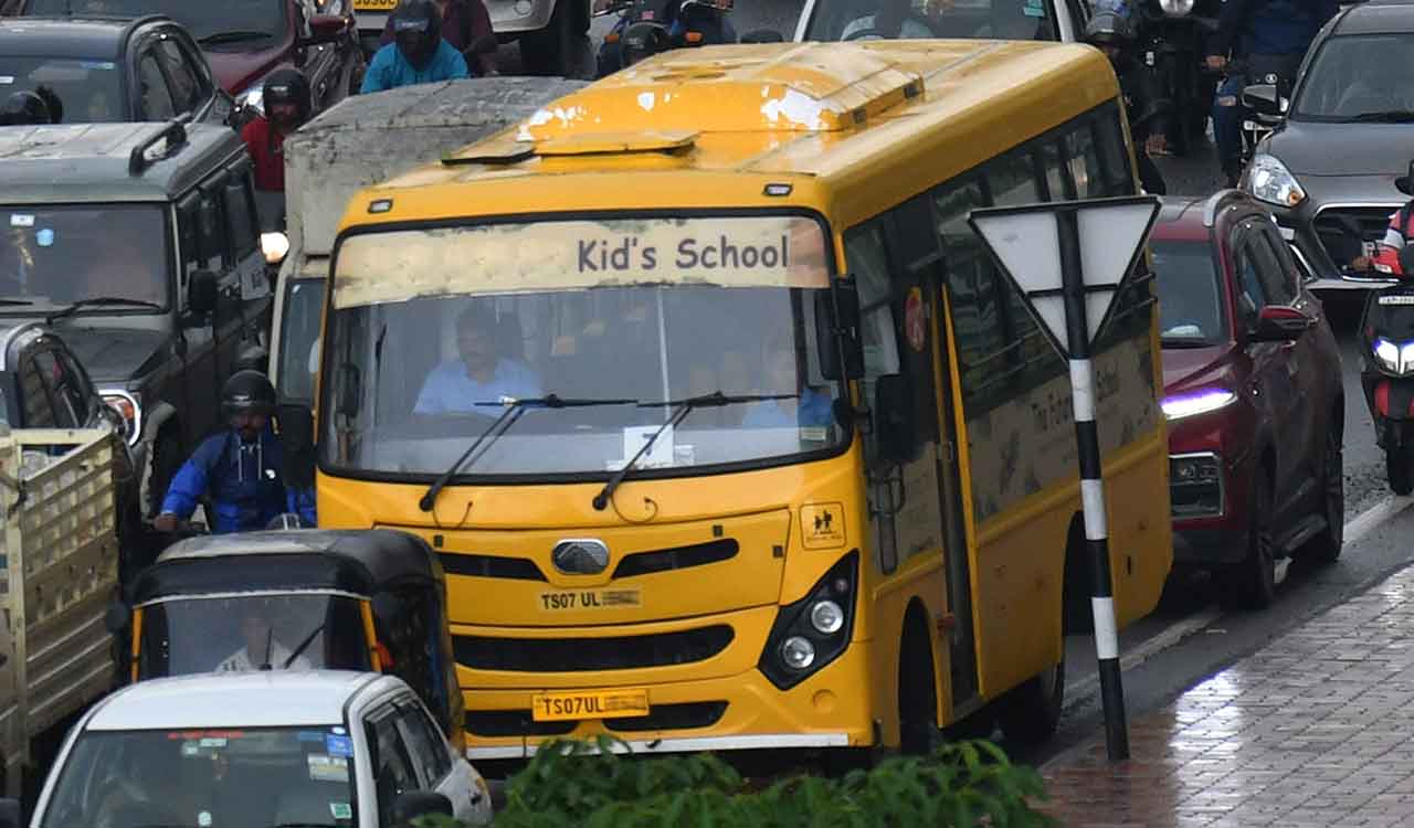 Hyderabad RTA begins fitness drive for school buses before classes resume