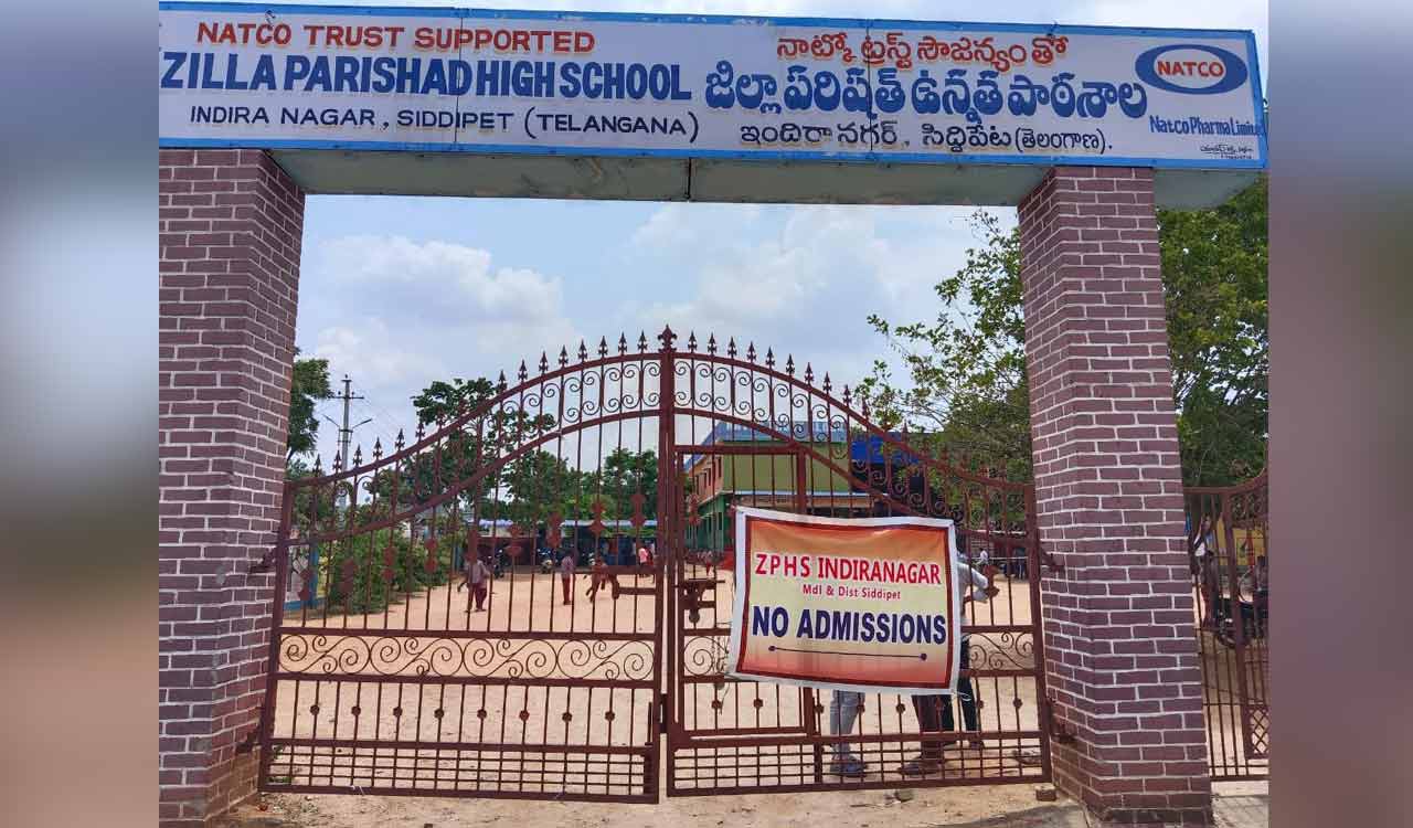 Siddipet’s Indira Nagar public school has 400 children vying for 50 seats in Class 6