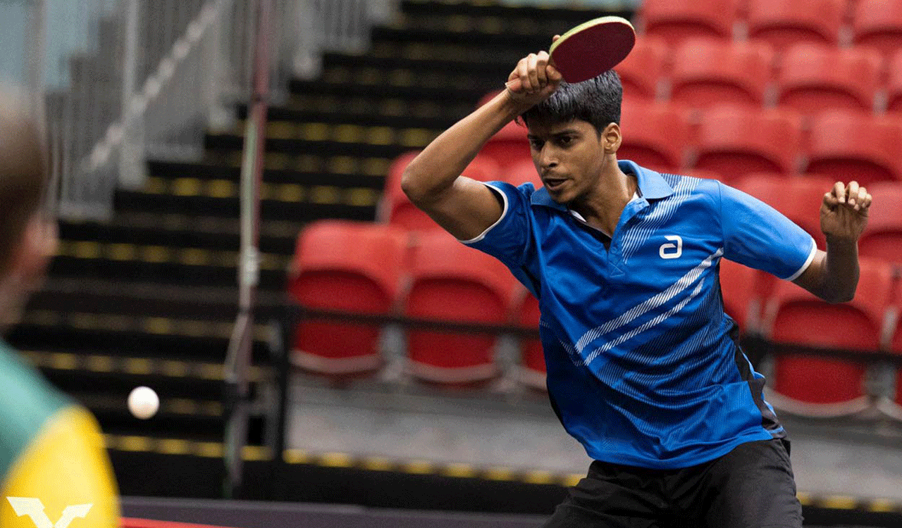 Snehit stuns world no. 26 Quadri in Ultimate Table Tennis