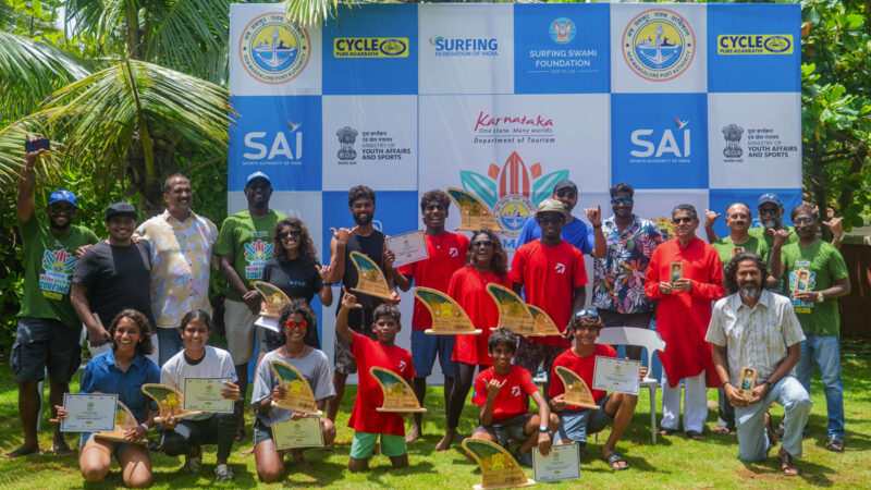srikanth and kamali defend their titles at 2025 national surfing championship
