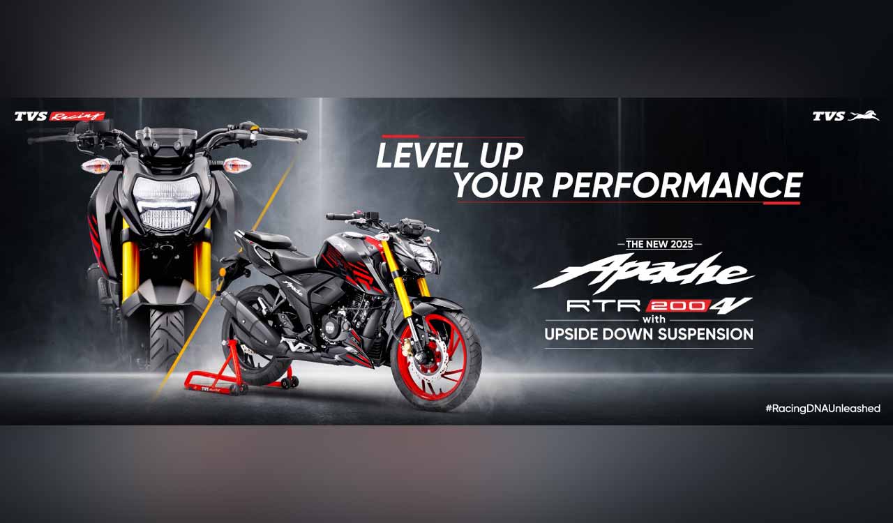 TVS Motor launches 2025 TVS Apache RTR 200 4V with OBD2B compliance, enhanced features