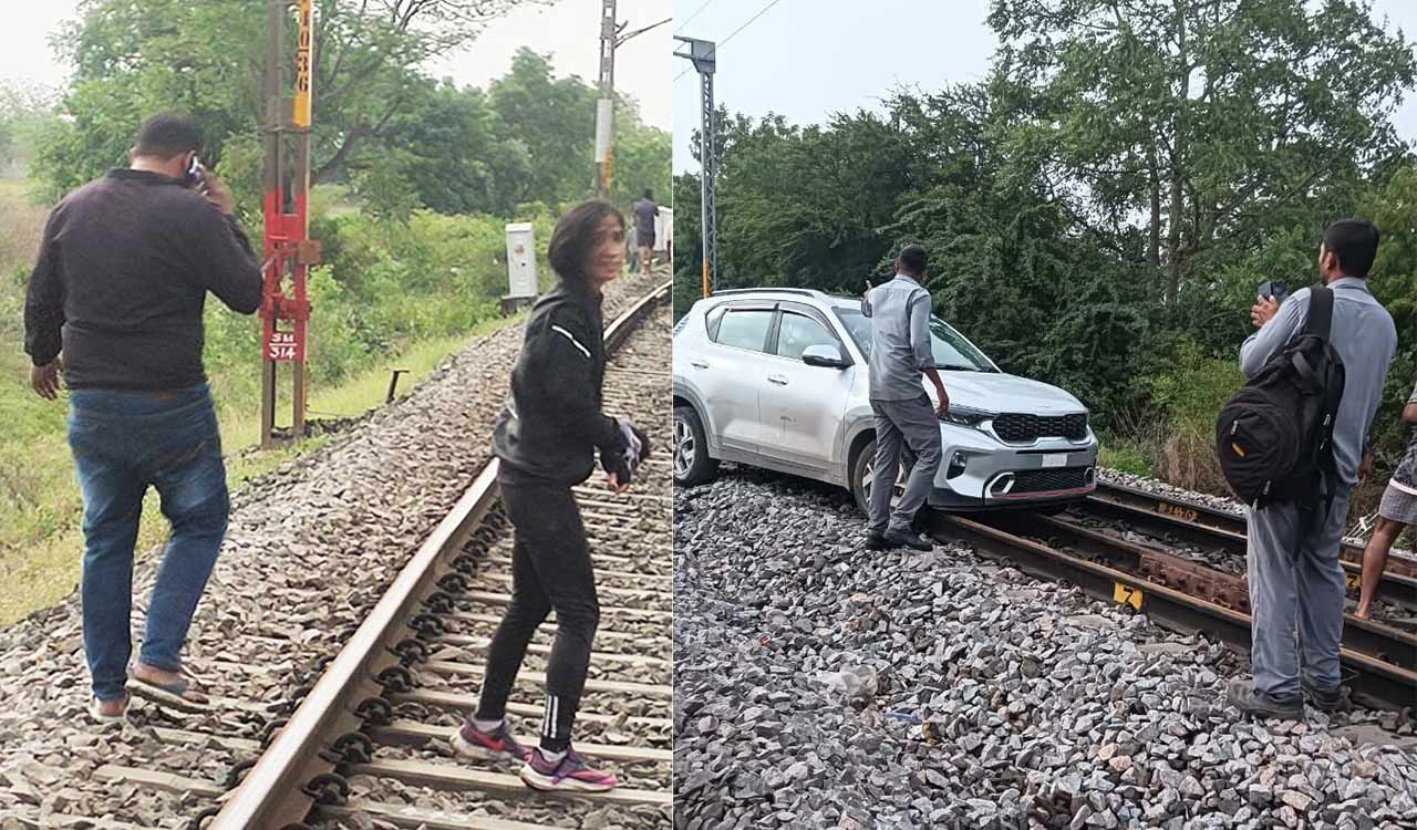 Hyderabad: Train services hit after drunken woman drives on railway line