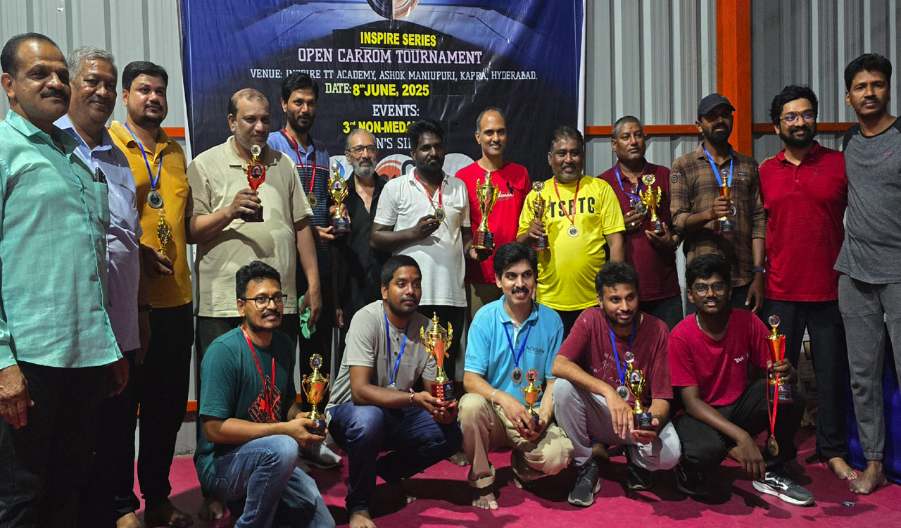 Telangana: Shiva Prasad wins title in Carrom Tournament