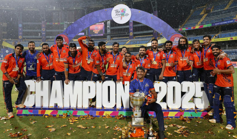 sports t20 mumbai league 2025 lad led mumbai south central maratha royals crowned champions beat iyers sobo
