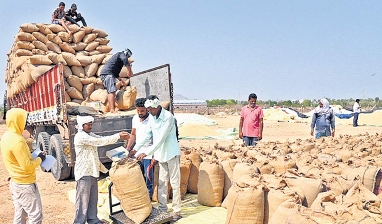 Delayed bonus hits Telangana fine paddy farmers amid Kharif preparations