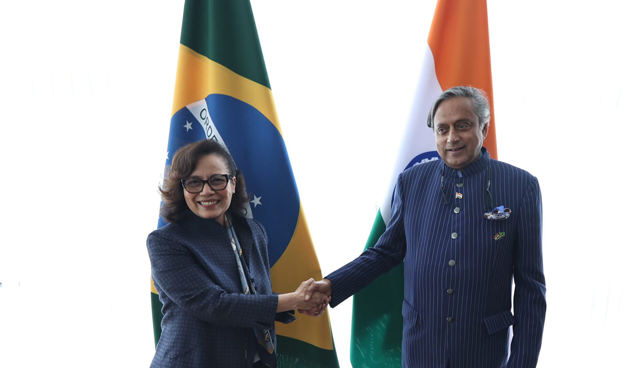 Shashi Tharoor-led delegation meets Brazil’s Acting Foreign Minister, discusses enhancing anti-terror cooperation