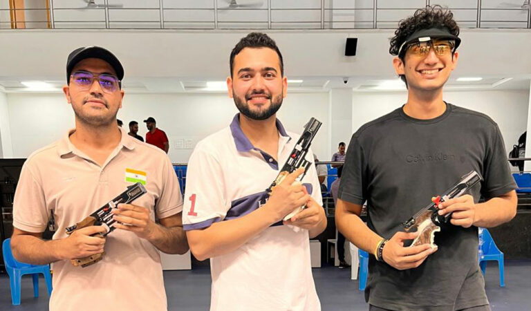 sports anish and narmada shine at national selection trials