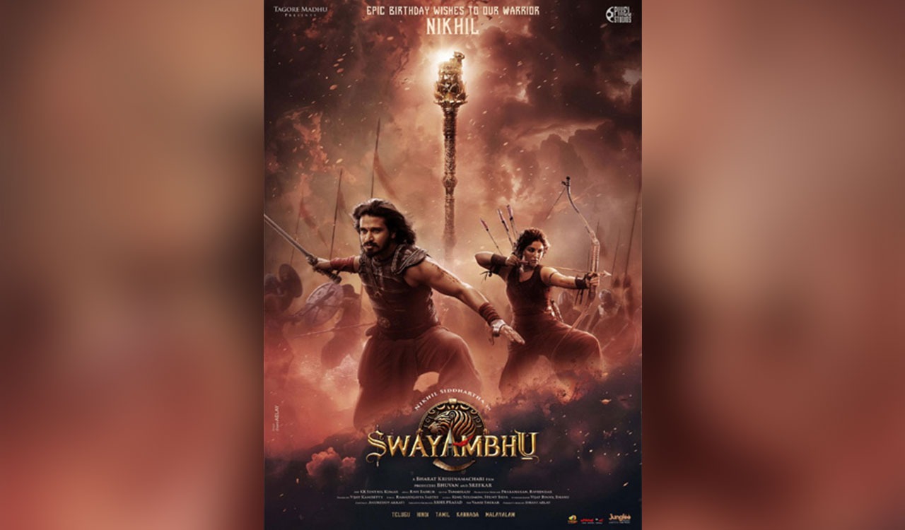 Striking poster from ‘Swayambhu’ unveiled on Nikhil’s birthday
