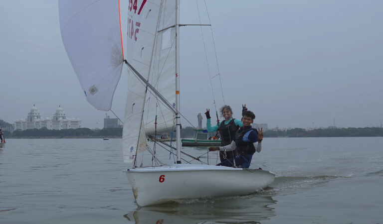 sports thanuja and kameshwar shine in monsoon regatta